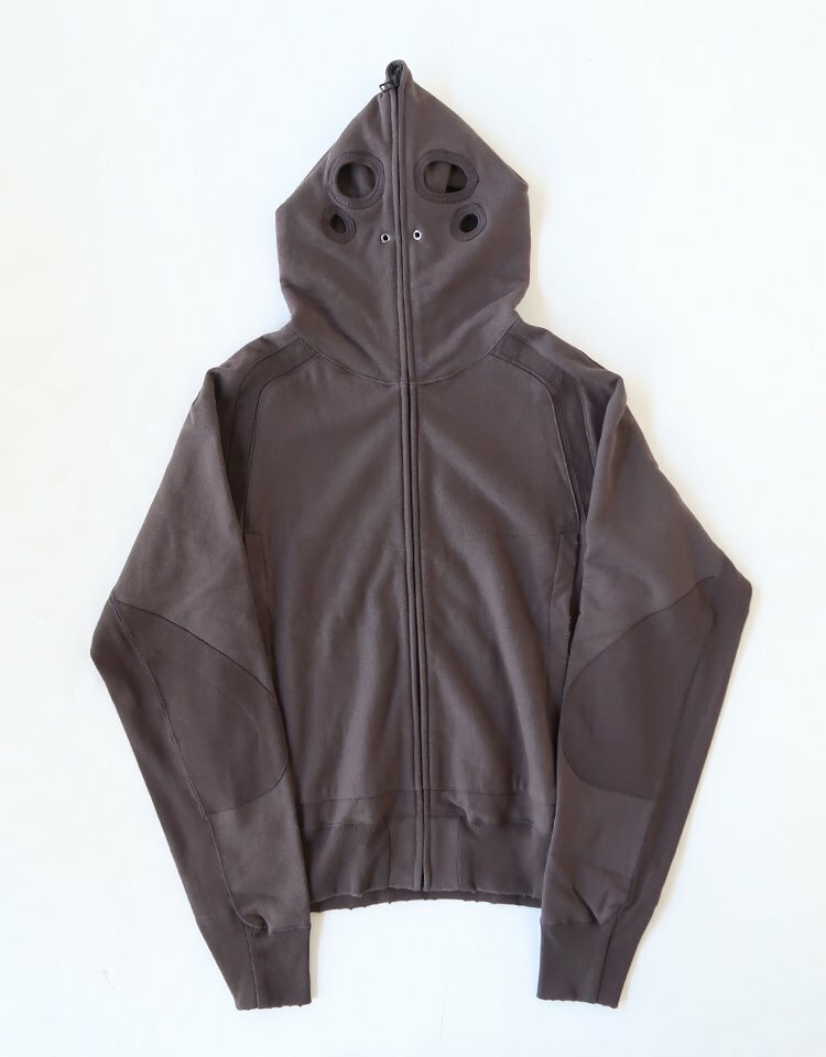 JIAN YE - DAMAGE SOLID HOODIE JIAN YE - DAMAGE SOLID HOODIE