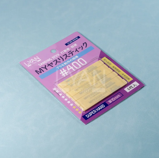 #400 打磨棒 [超硬] 8x1cm 12pcs