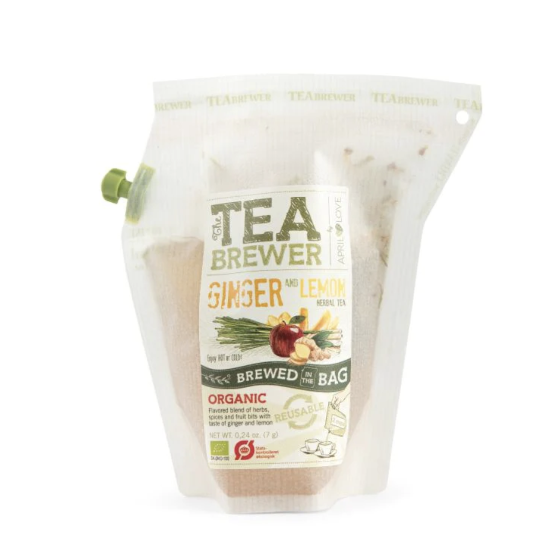 April Love Teabrewer - 便攜式手沖有機茶包（薑檸檬）