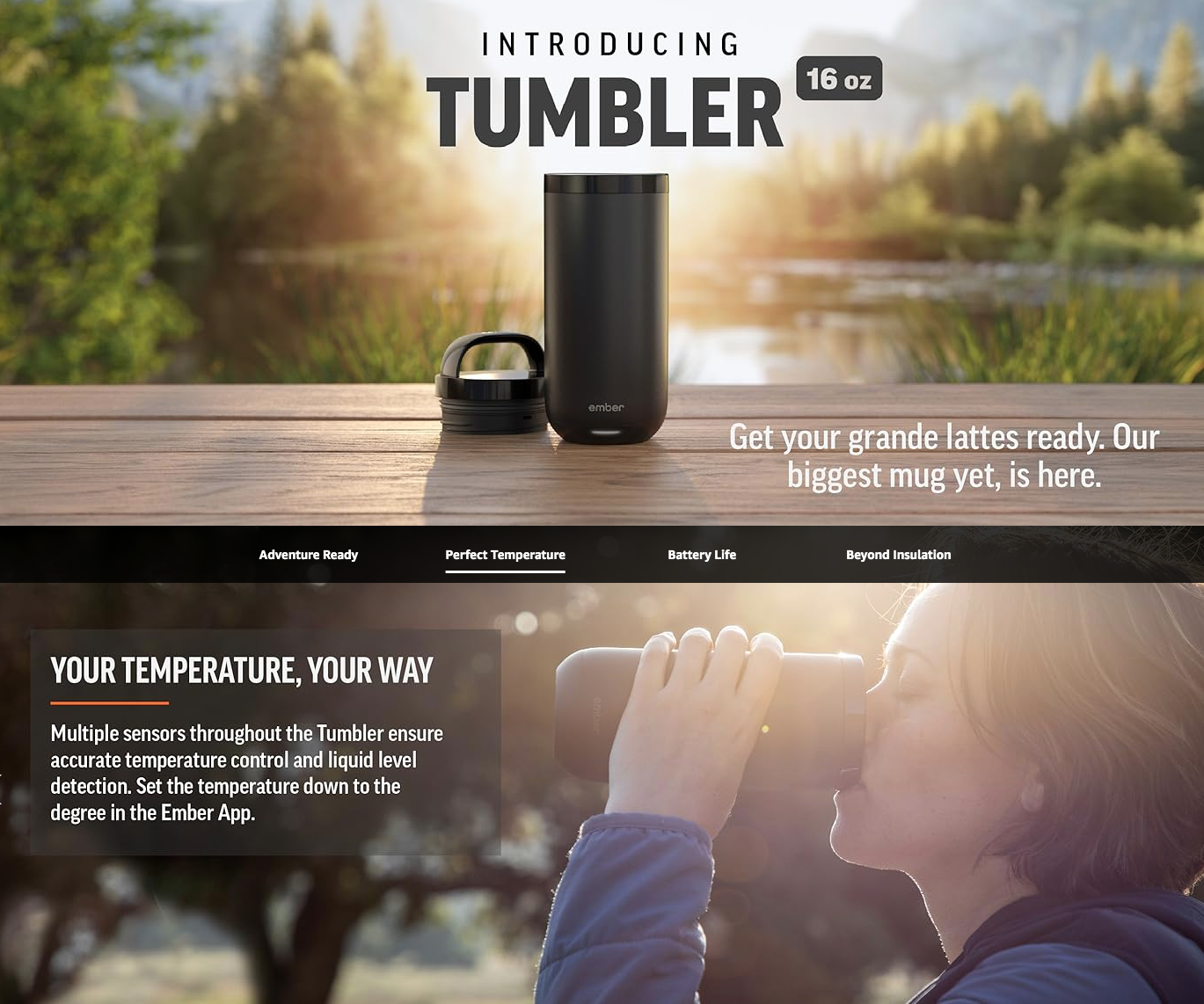 Ember 不銹鋼保溫杯  473ml