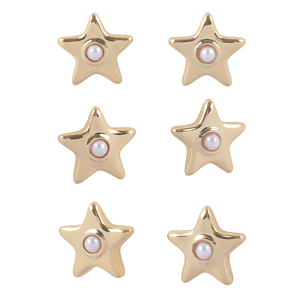 【COACH】水鑽鑲飾星星造型項鍊+耳環組