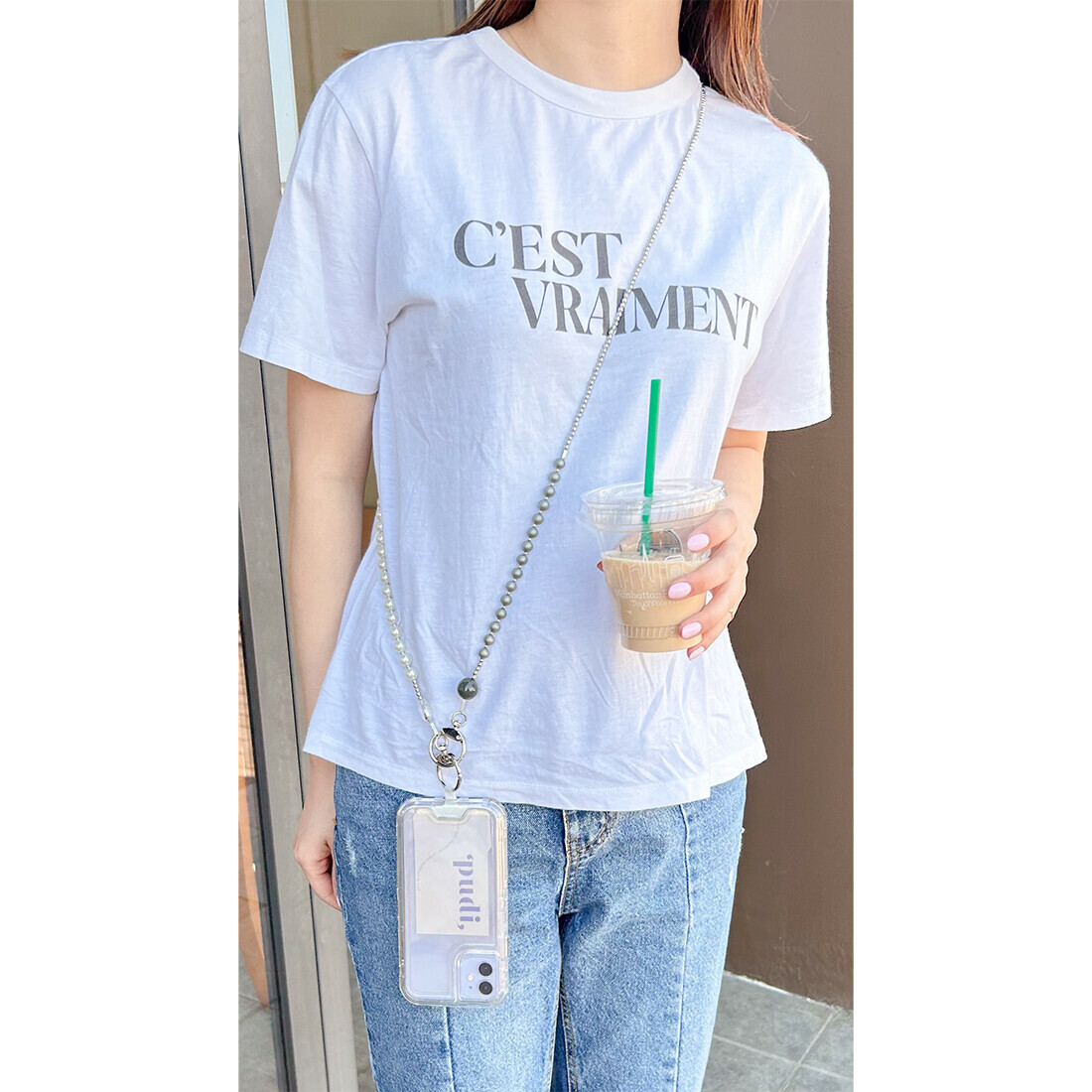 【日本製】匠人手工串珠手機繩肩帶 (細珠款)