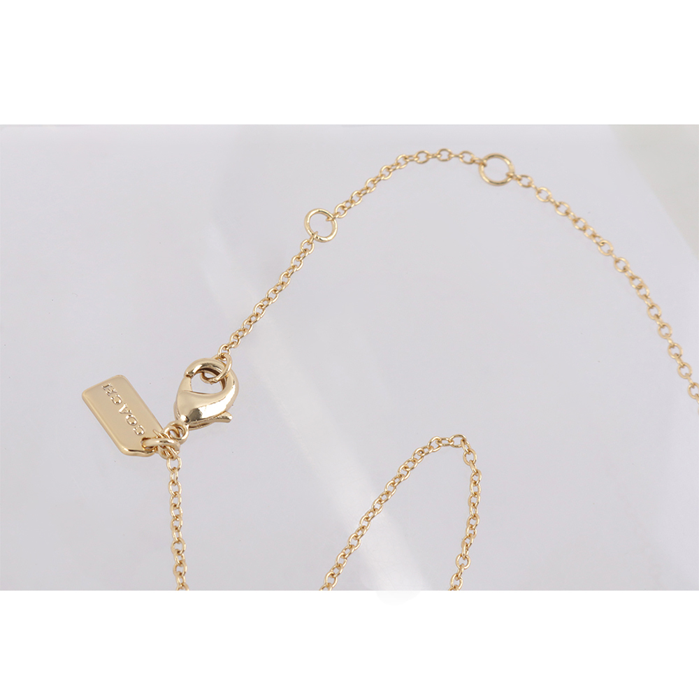 【COACH】水鑽鑲飾星星造型項鍊+耳環組(金色) CO295 GLD