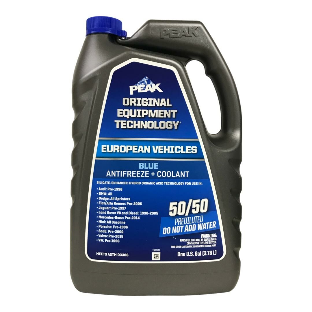 美國 PEAK 水箱冷卻液 歐洲車原廠規格 50/50 即用配方 (藍色) (1G. / 3.78L)