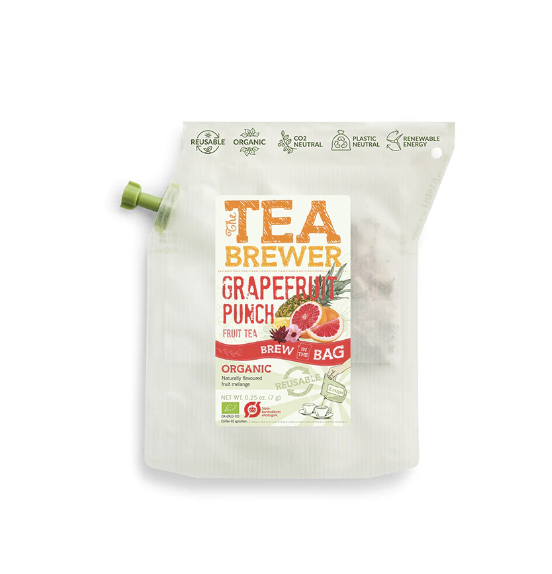 April Love Teabrewer - 便攜式手沖有機茶包（西柚賓治）