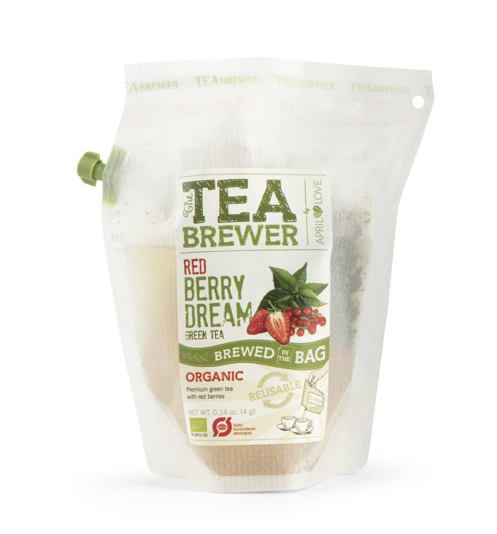 April Love Teabrewer - 便攜式手沖有機茶包（紅莓夢綠茶）