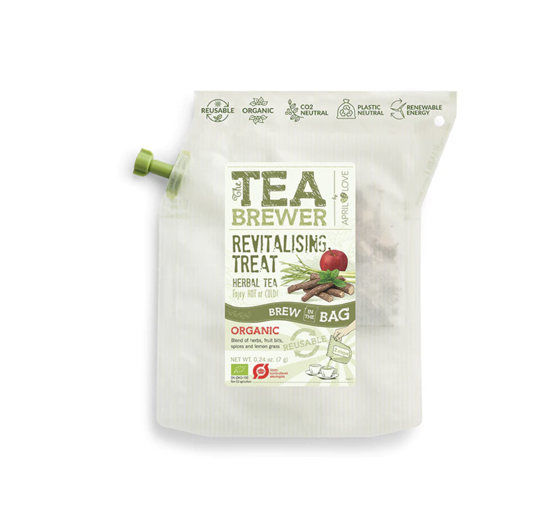 April Love Teabrewer - 便攜式手沖有機茶包（元氣花果）