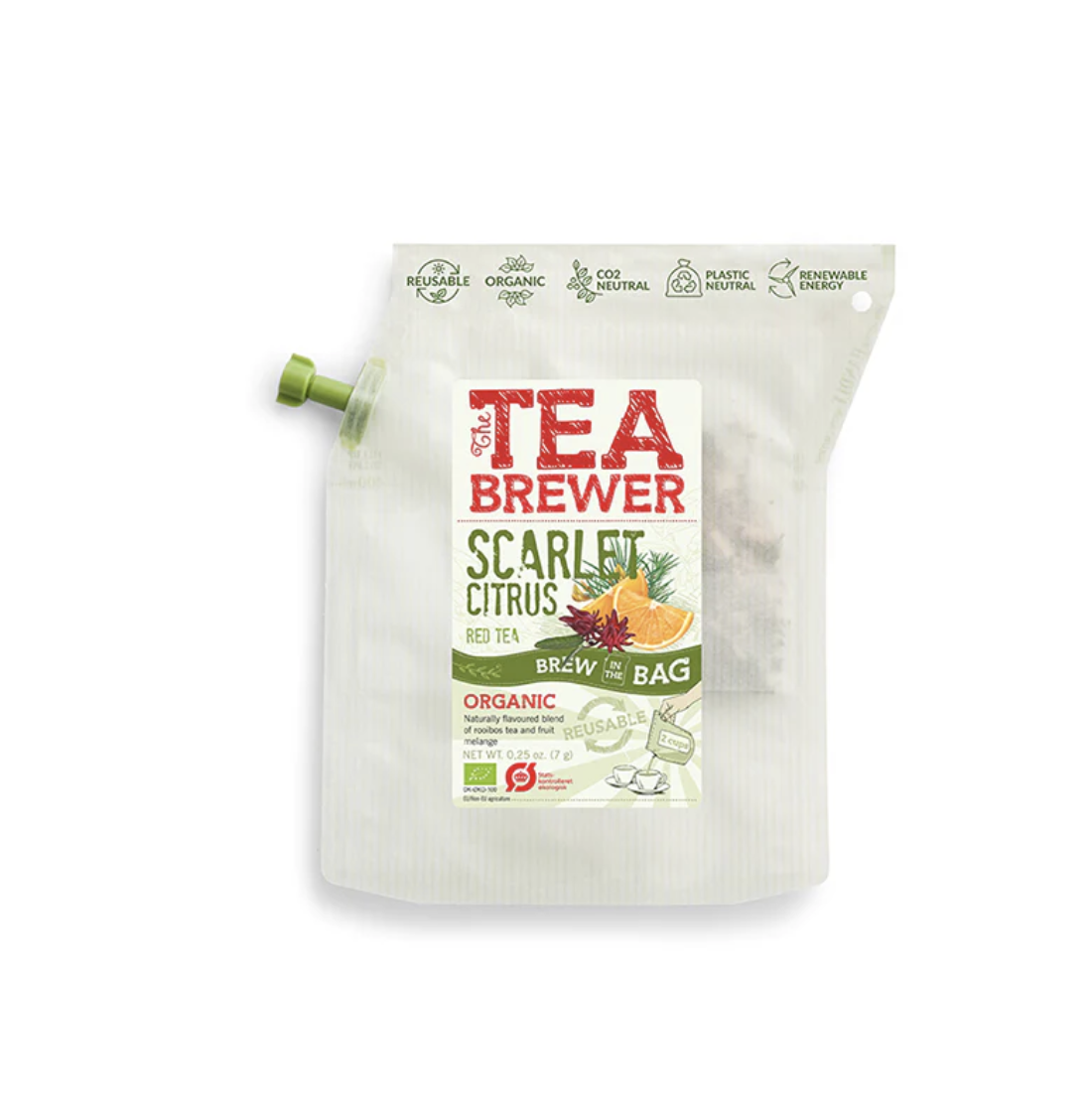 April Love Teabrewer - 便攜式手沖有機茶包（南非紅葉）