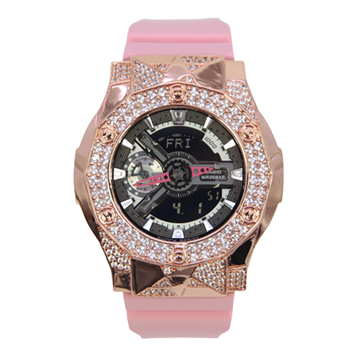 玫瑰金 Mini-G 改裝手錶 GMA-S110MP-4A2 - 尋星