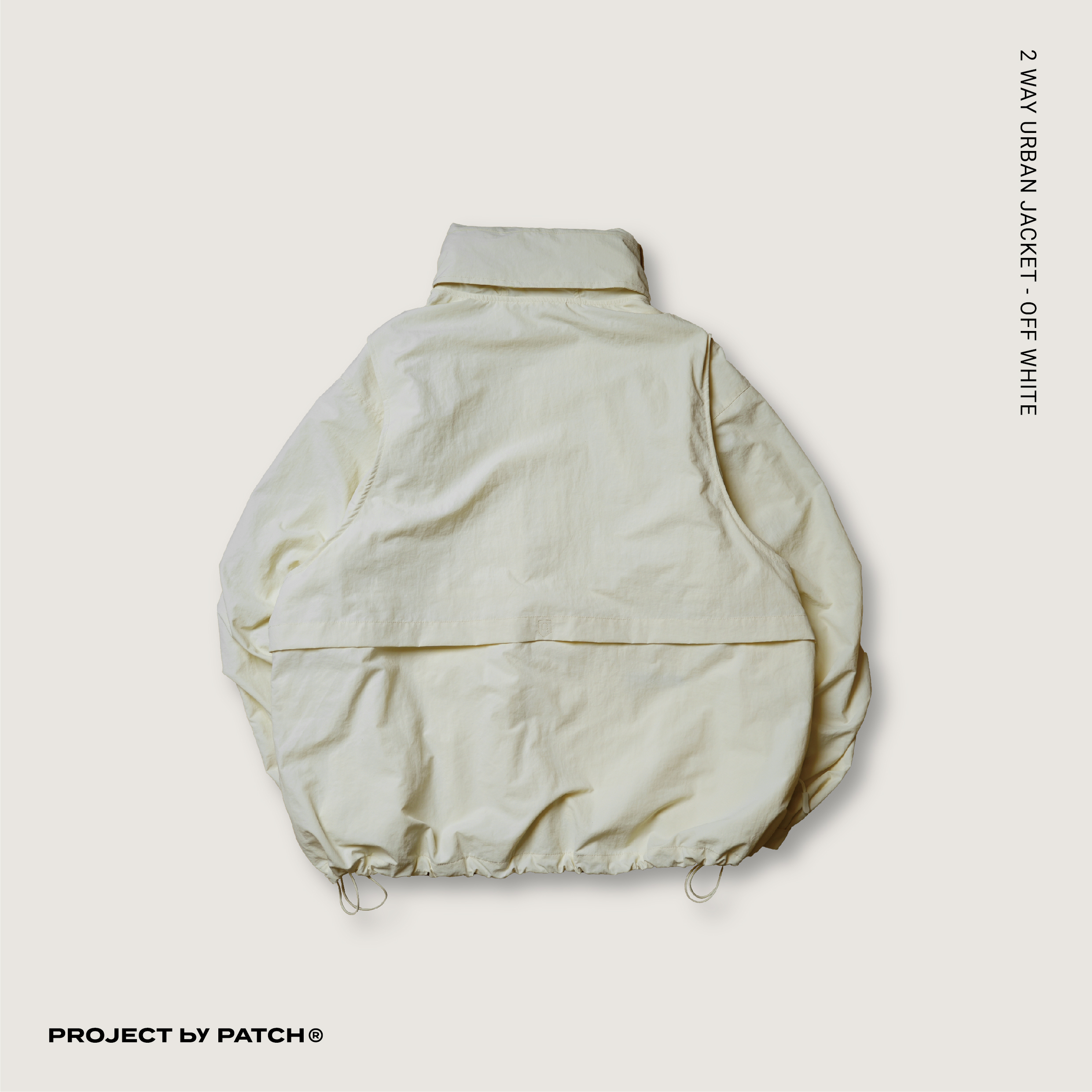 P.B.P -  2 WAY URBAN JACKET  - OFF WHITE