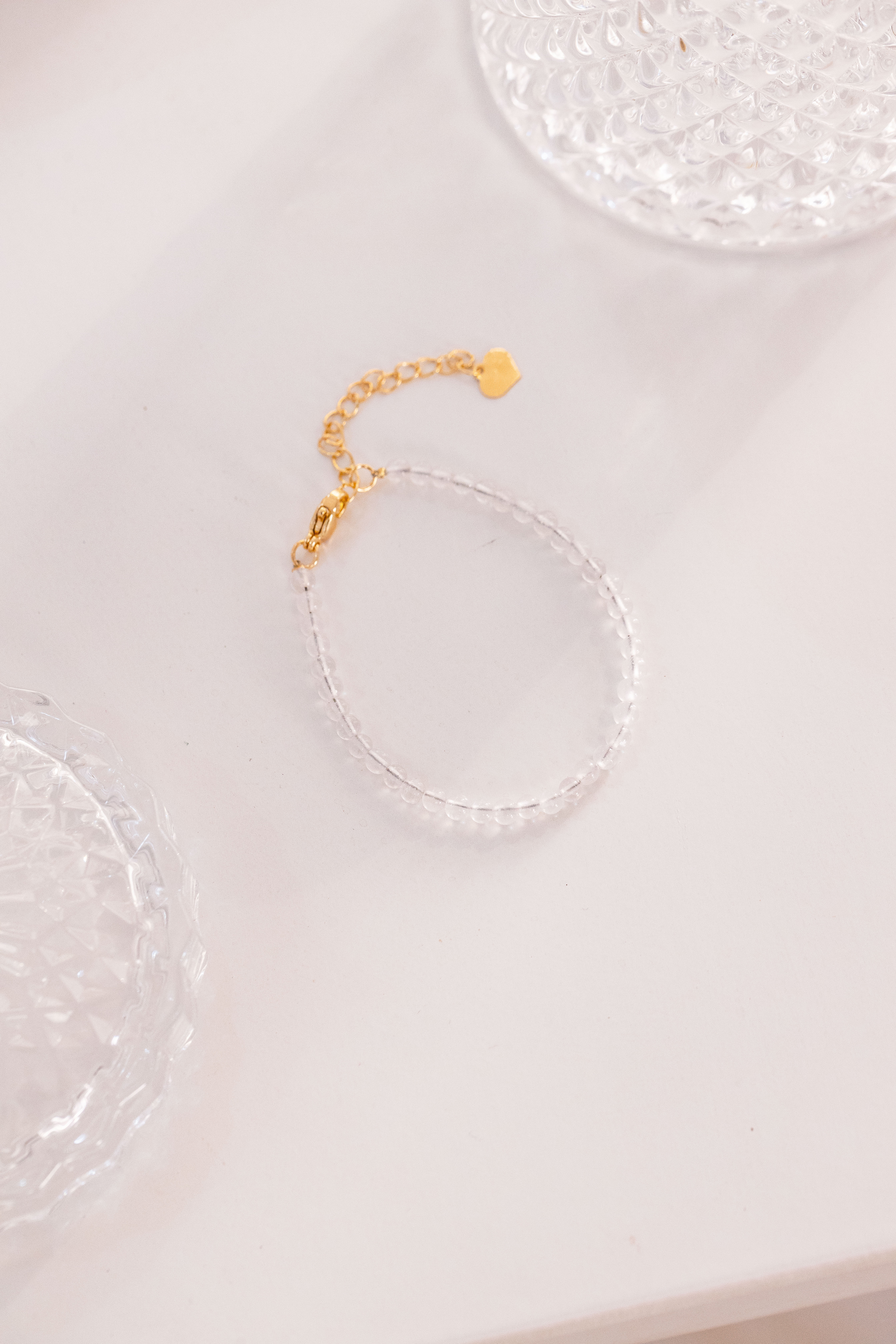 Cristal｜溫柔圓珠藍月光拉長石手鍊