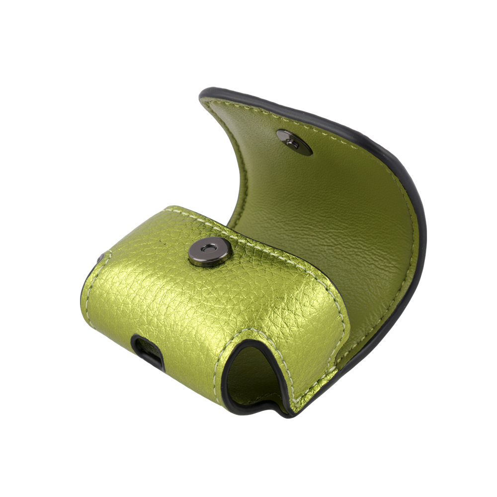 【COACH】荔枝皮革及小牛皮 Airpods Pro 無線耳機套(水晶黃) CP197 QBWFW