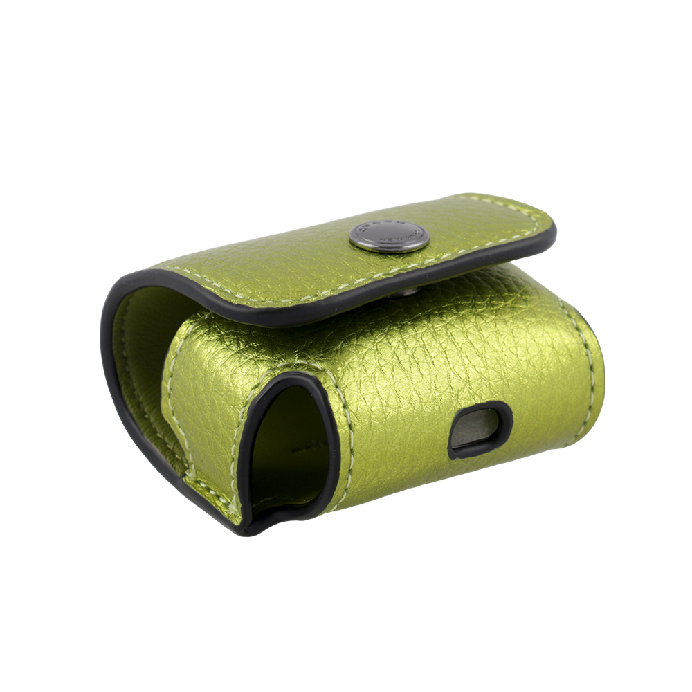 【COACH】荔枝皮革及小牛皮 Airpods Pro 無線耳機套(水晶黃) CP197 QBWFW