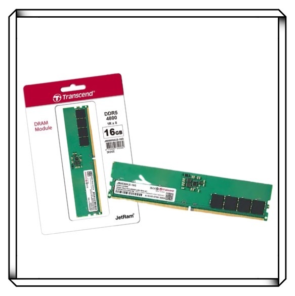 TRANSCEND 創見 DDR5 4800 16GB / 32GB PC RAM 桌上型記憶體 (JM4800ALE)