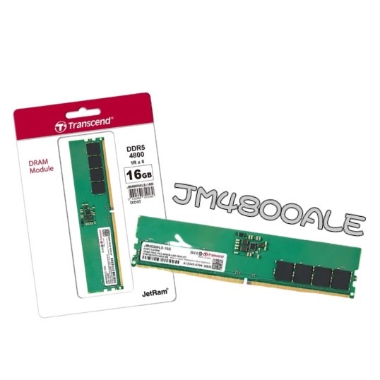 TRANSCEND 創見 DDR5 4800 16GB / 32GB PC RAM 桌上型記憶體 (JM4800ALE)