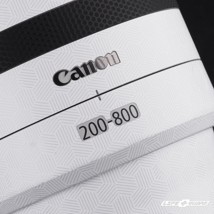 LIFE+GUARD 六角光幻白貼膜質感特寫，LIFE+GUARD 設計風格