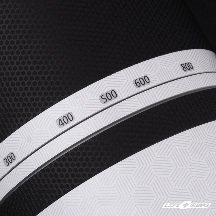 LIFE+GUARD 六角光幻白貼膜質感特寫，LIFE+GUARD 設計風格