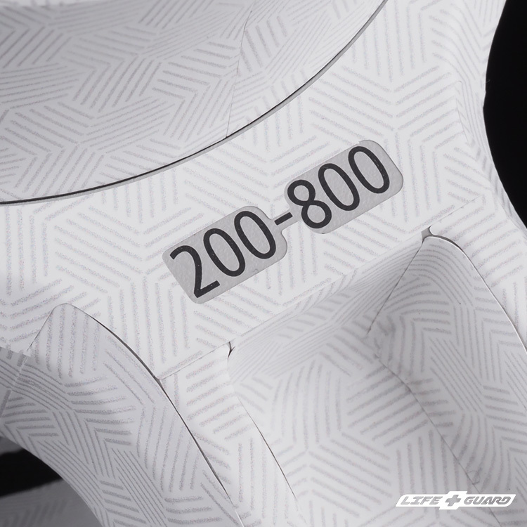 LIFE+GUARD 鏡頭貼膜安裝示意，適用 Canon RF 200-800mm F6.3-9