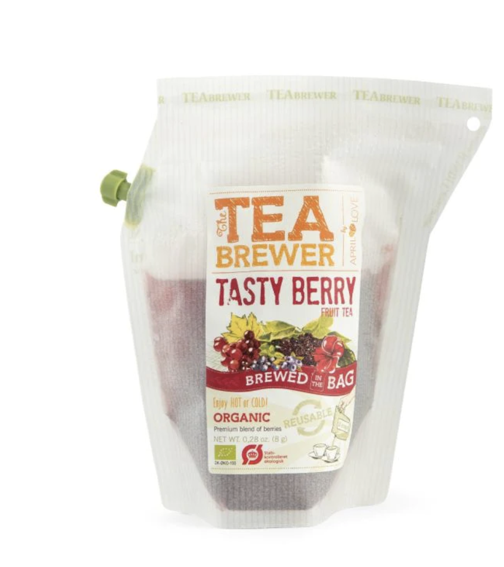 April Love Teabrewer - 便攜式手沖有機茶包（雜莓果）