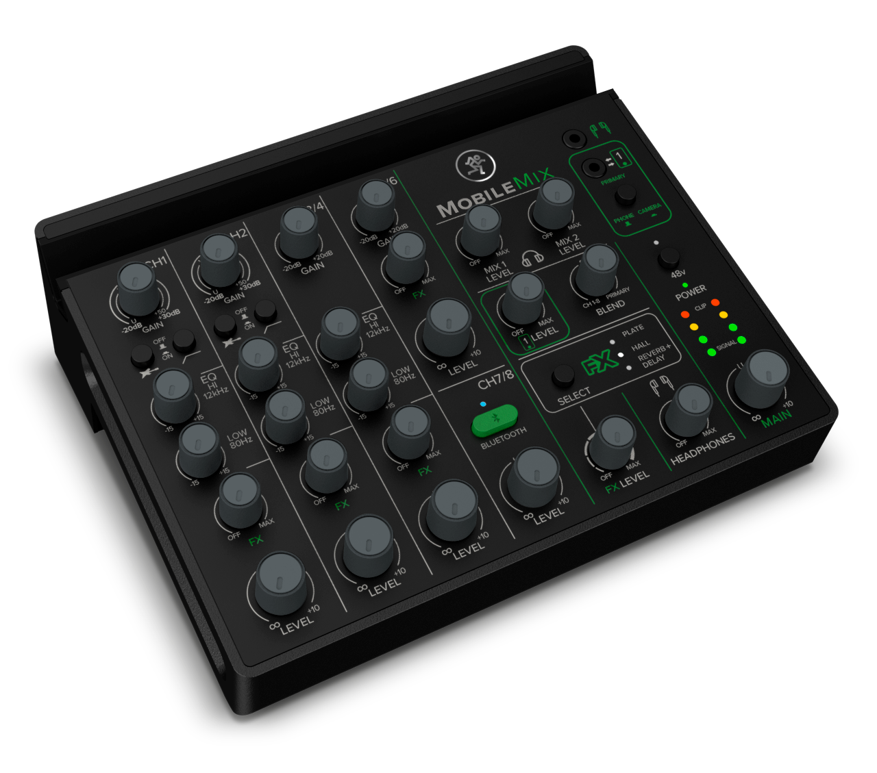 Mackie MobileMix 8通道 A/V 製作、現場音響和串流媒體 USB 供電混音器