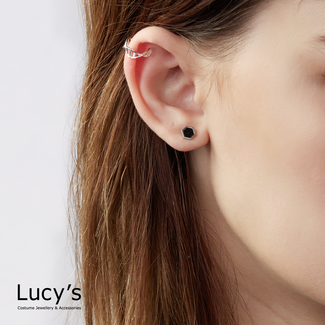 描邊幾何 耳環 (二色) (112272/112273)