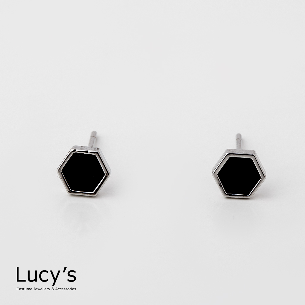 描邊幾何 耳環 (二色) (112272/112273)