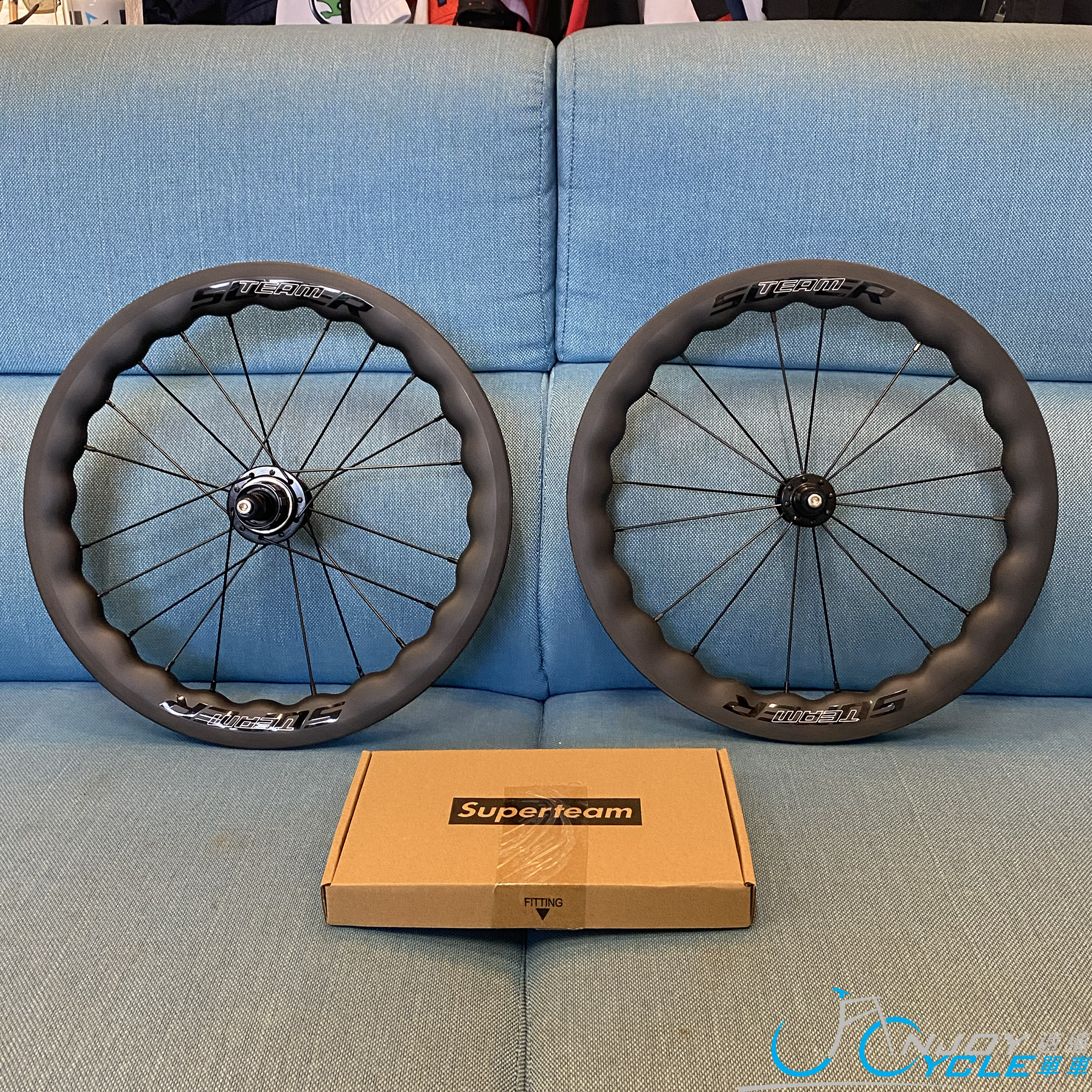 SuperTeam 349 Waver 碳纖維輪組 for 小布Brompton