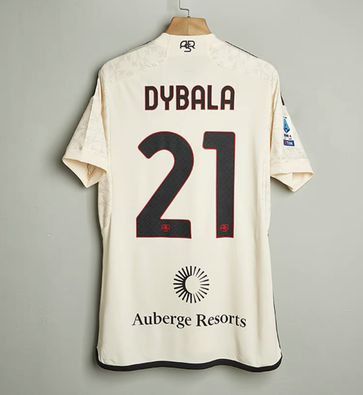 2023 AS Roma Away Shirt with Nameset + Patch + Back Sponsor
