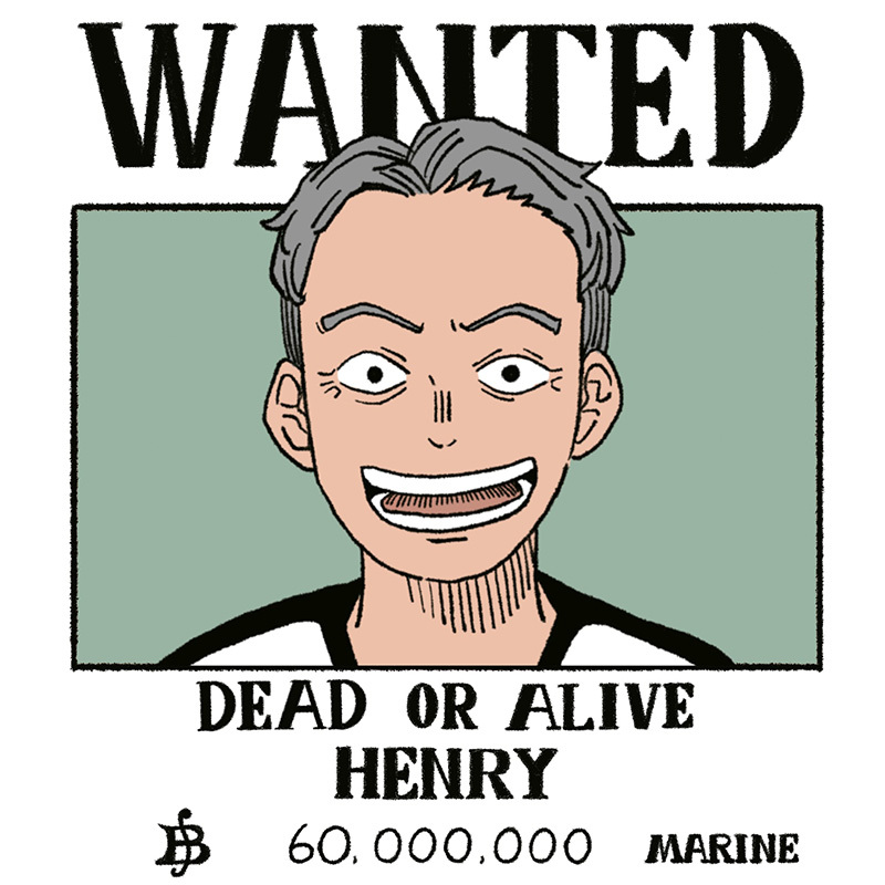 似顏繪-杰司-design-人物客製-海賊王通緝令風格