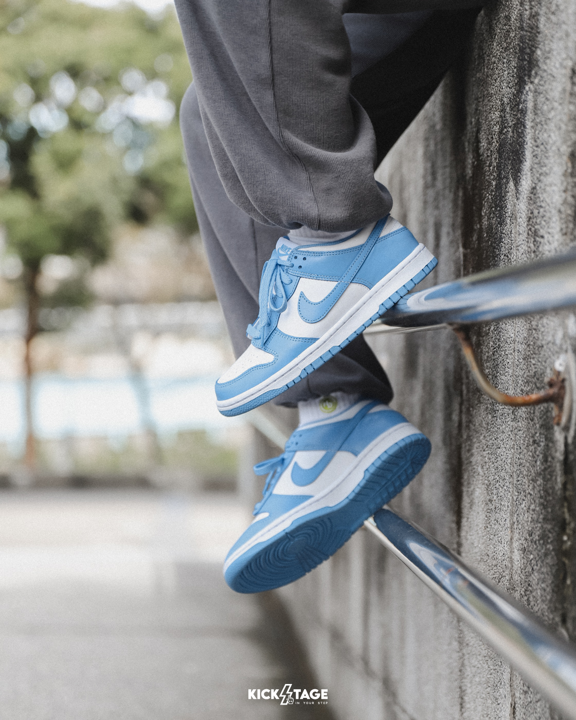 [現貨] 女生尺寸 NIKE DUNK LOW (GS) UNC 白水藍 白北卡 大童鞋【CW1590-103】