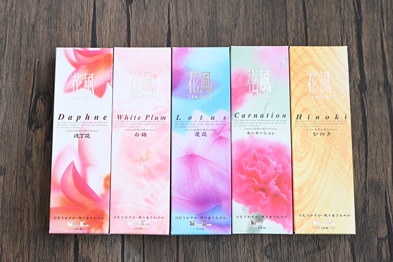 日本香堂 花風系列線香：多款天然香氣