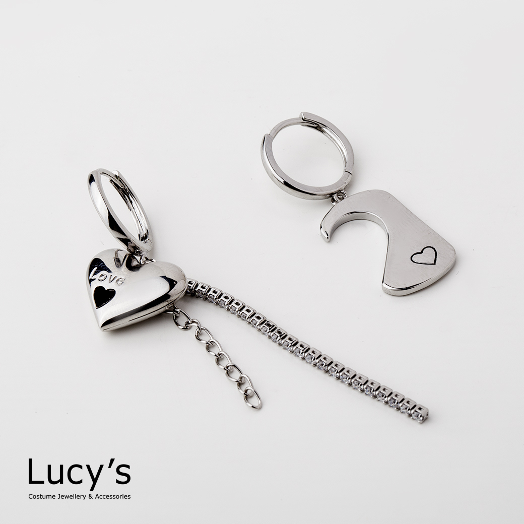 摯愛拼湊 易扣耳環 (二色) (110558/110559)