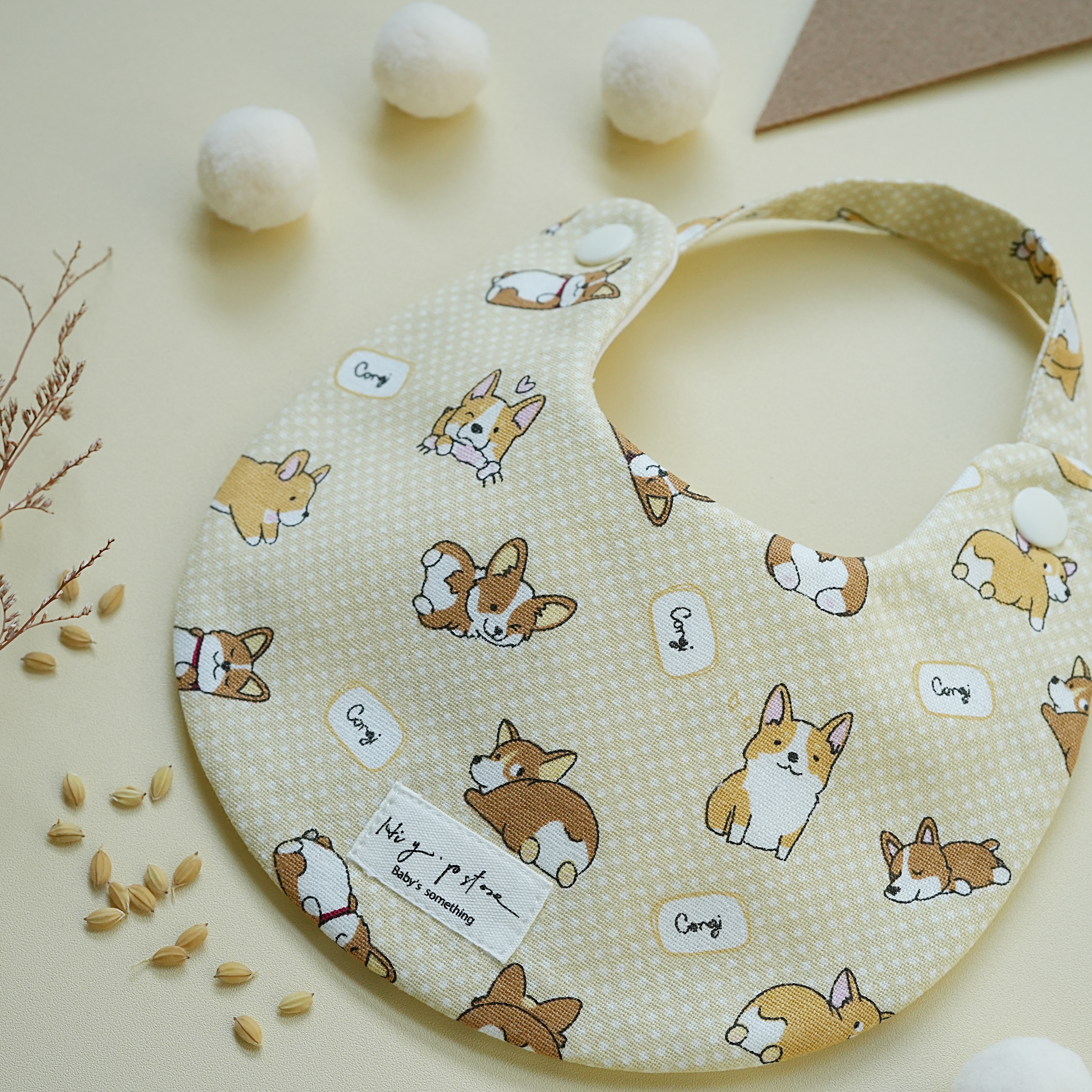 Hi Y.P store-手作圍兜-點點柯基