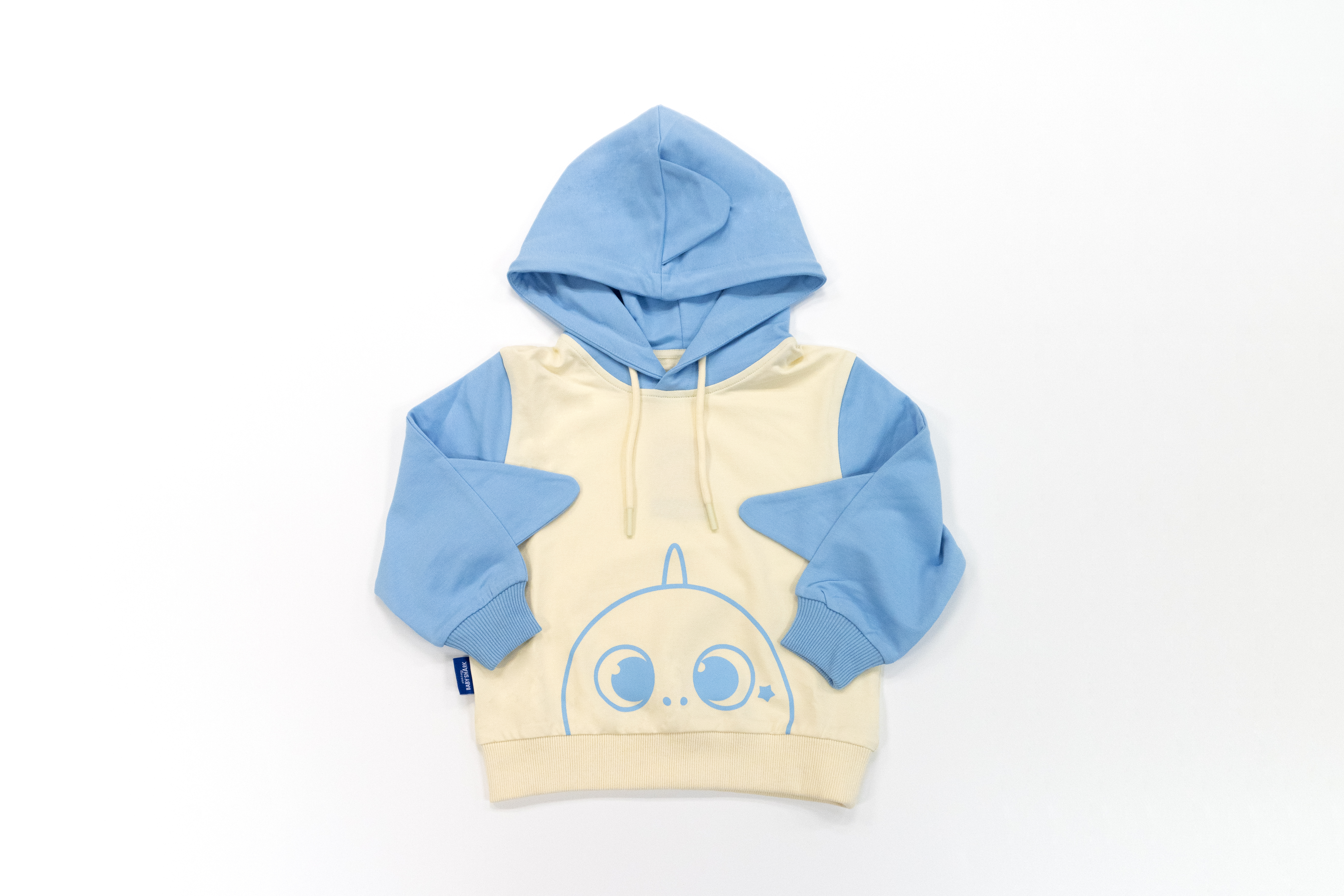 Baby Shark - 鯊魚寶寶 - 造型兒童連帽衛衣- 藍色
