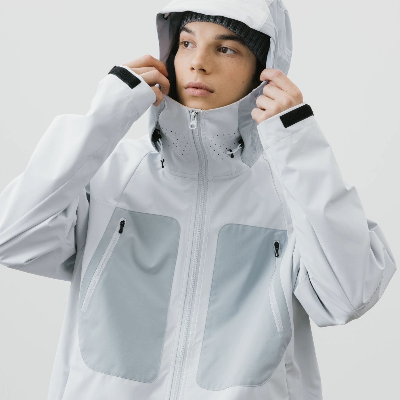 【現貨】BOHRHOO 24SS 外套 防潑水 防輕污 衝鋒衣 撞色 夾克 卡其 灰白