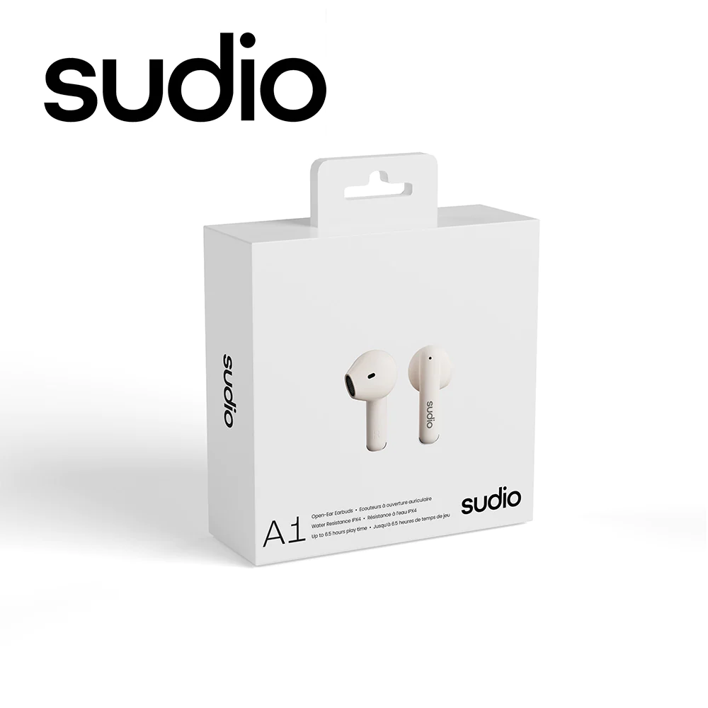 現貨｜原裝行貨一年保養｜SUDIO A1｜White 奶油白 真無線開放式耳機