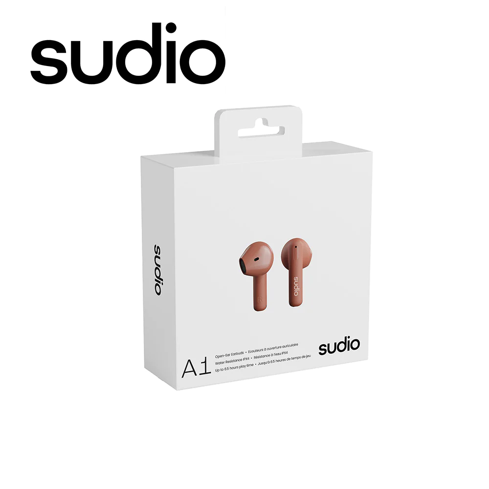 現貨｜原裝行貨一年保養｜SUDIO A1｜Sienna 豆沙紅 真無線開放式耳機