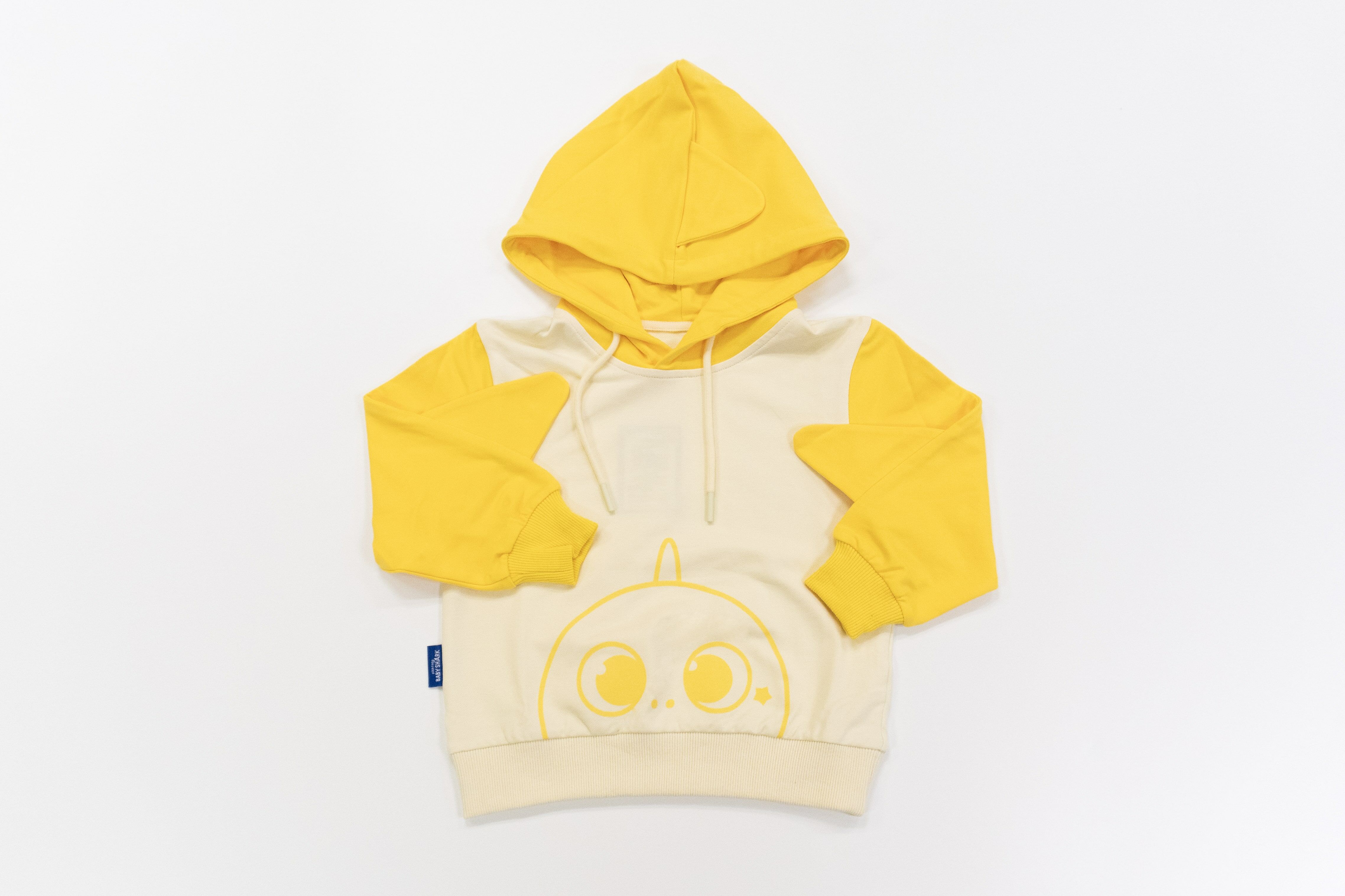 Baby Shark - 鯊魚寶寶 - 造型兒童連帽衛衣- 黄色