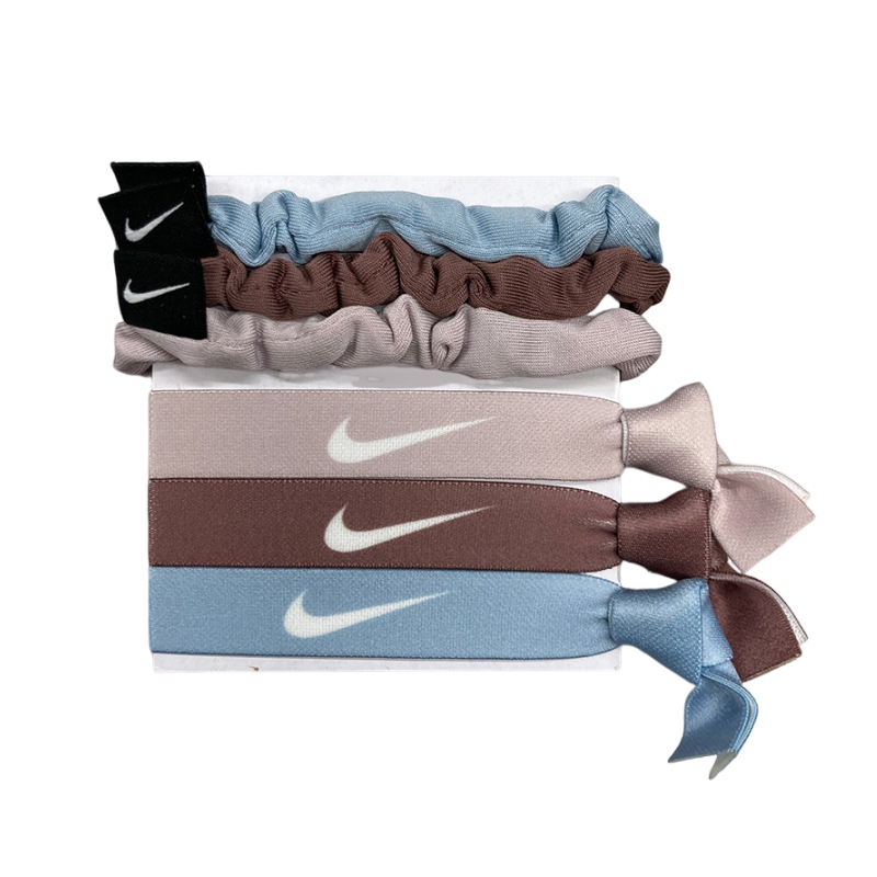 NIKE MIXED HAIRBAND 6 PK WITH POUCH 混搭式髮圈6入 DN3969-453 [台灣現貨]