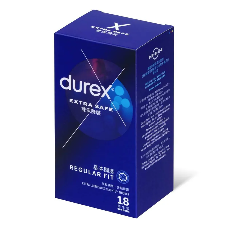 Durex 杜蕾斯 雙保險裝 乳膠安全套 18 片裝