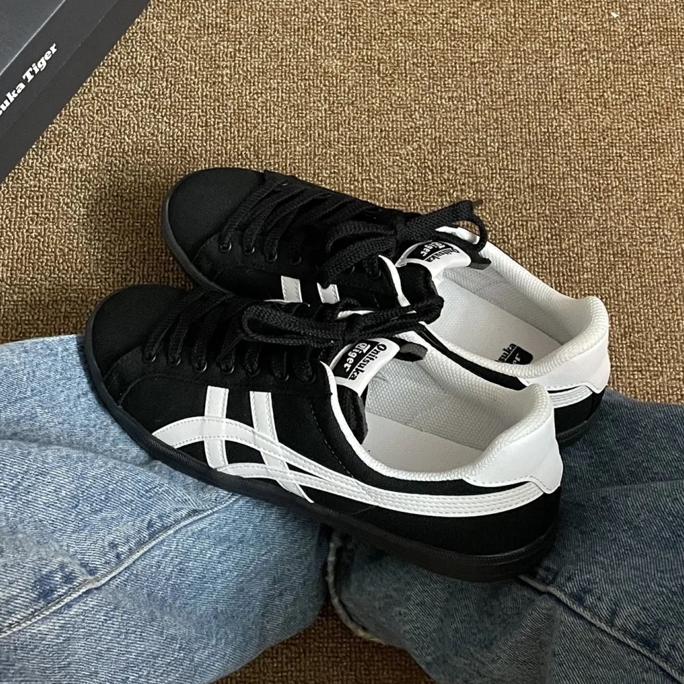 ONITSUKA TIGER DD TRAINER 鬼塚虎 黑白 黑色 帆布 / 預購