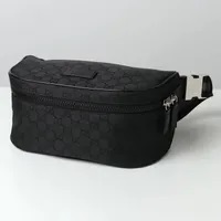 [S] GUCCI GG MONOGRAM BUM BAG,BLACK, 449182G1XHN-8615 (SGC47)