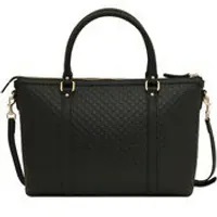 [S] GUCCI GUCCISIMMA SATCHEL TOTE, BLACK, 44956BMJ1G-1000 (SGC48)