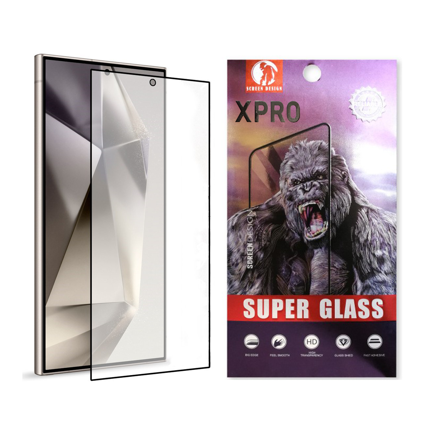 【現貨】XPRO - 巨猩 Super Glass Matte - Samsung S & Note 系列 磨砂防指紋超順滑全屏鋼化玻璃保護貼【支援指紋解鎖】