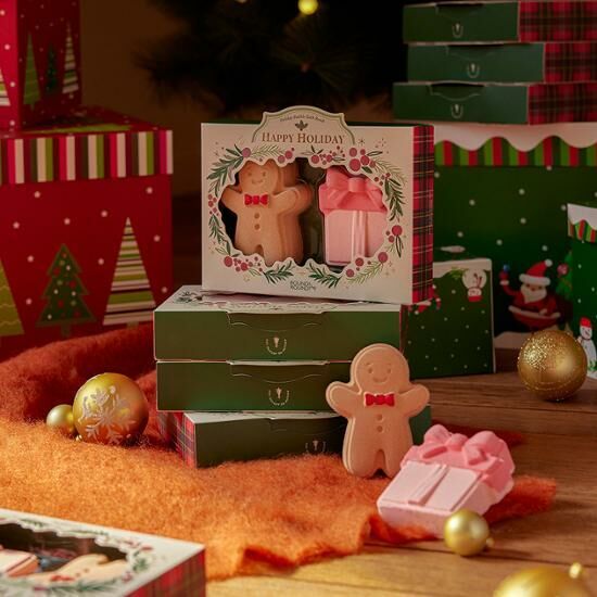 Round A Round Holiday Bubble Bath Bomb Duo Gift Set 110g+110g [Olive Young Planning Set]