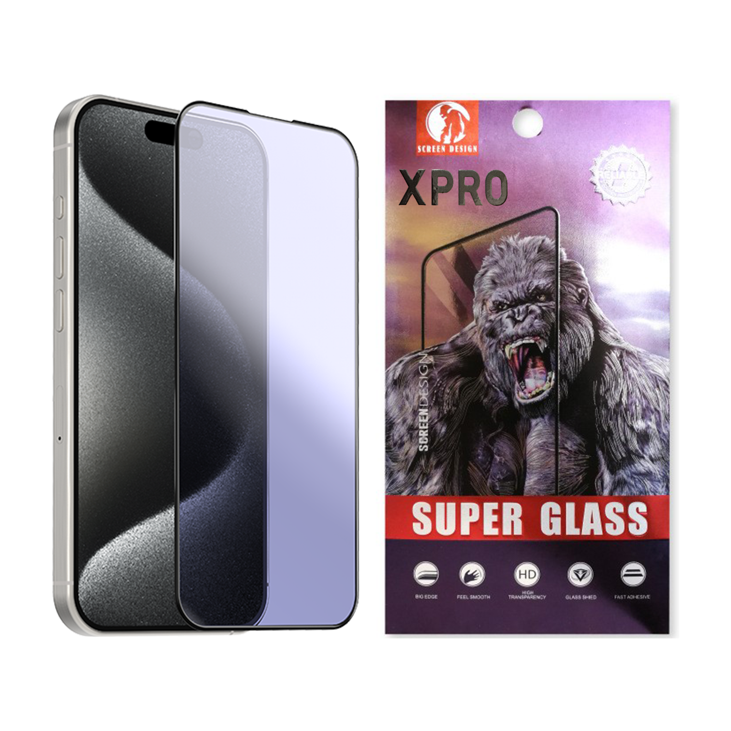 【現貨】XPRO - 巨猩 Super Glass Anti Blue Light - Samsung S & Note 系列 抗藍光防指紋高透光全屏鋼化玻璃保護貼【支援指紋解鎖】