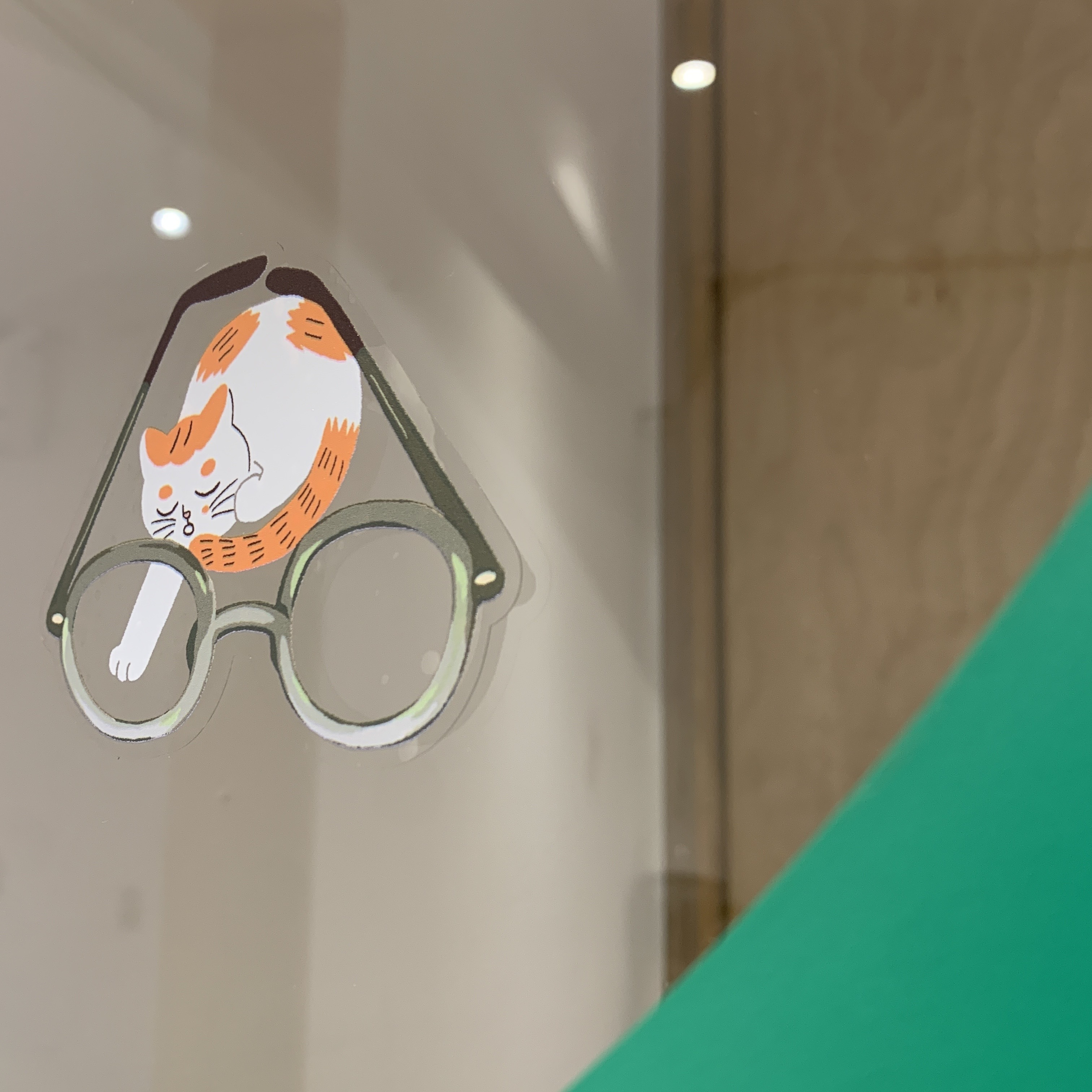 三貓圖鑑 5入透明玻璃貼紙｜三貓俱樂部