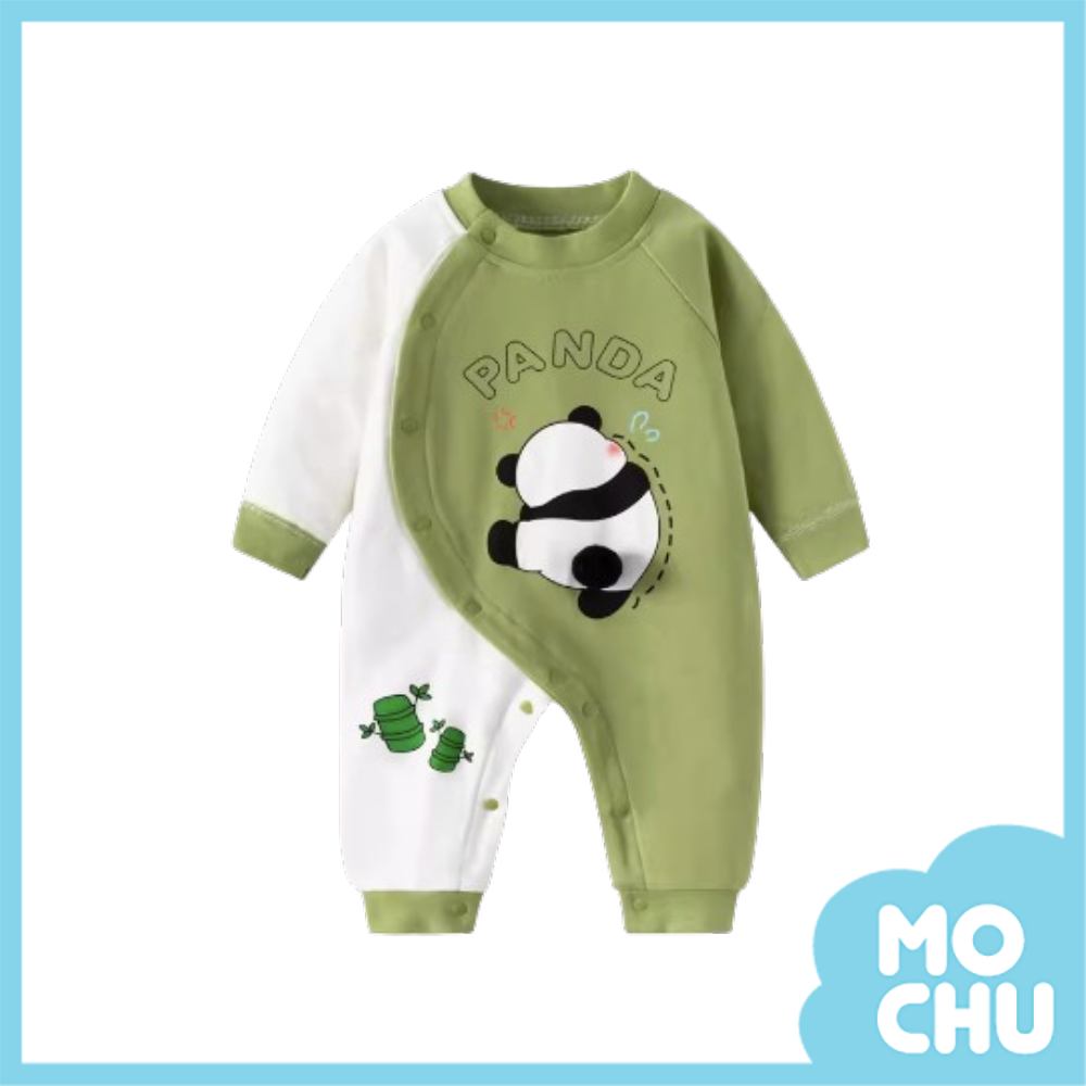 熊貓跳舞屁屁長袖連身衣