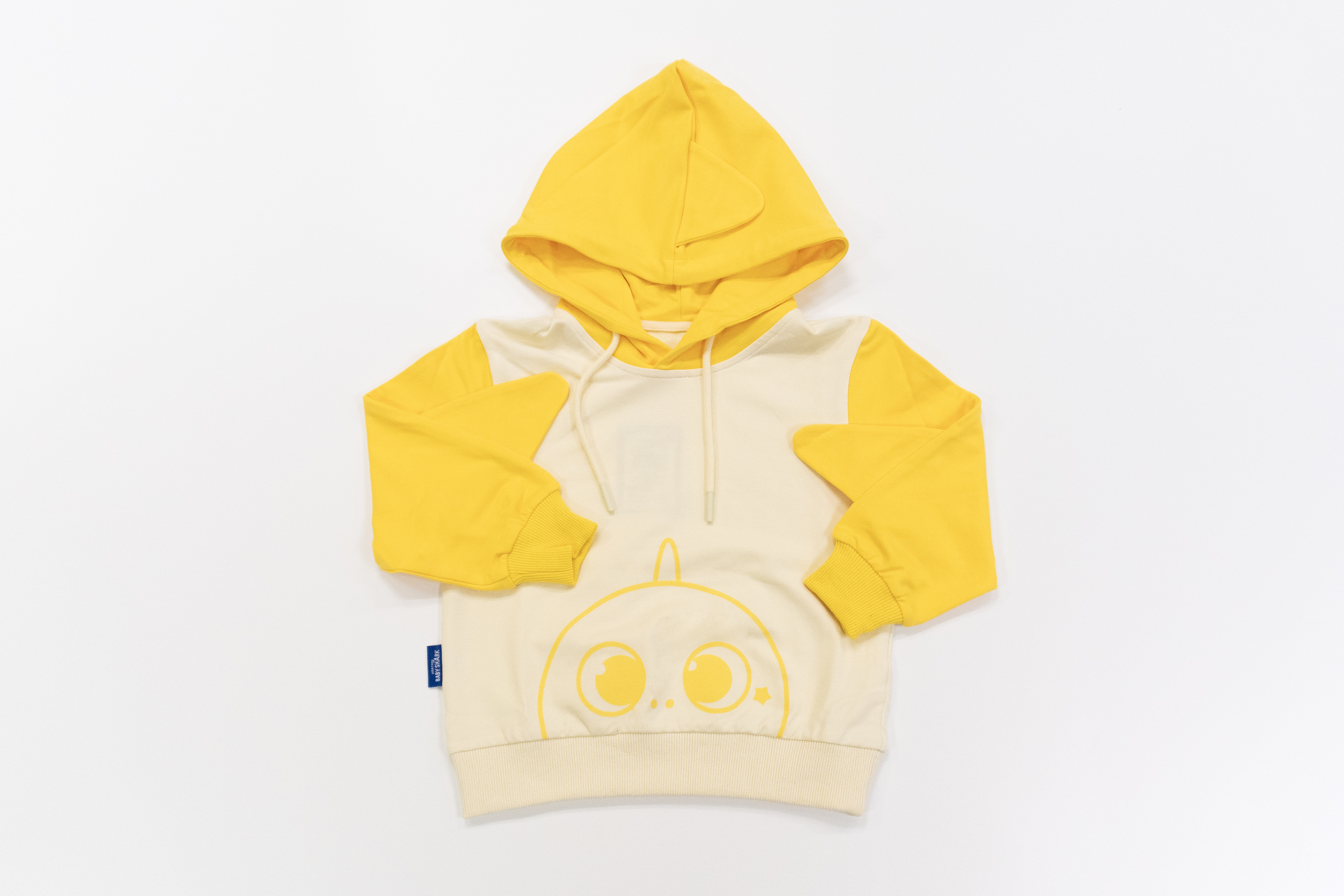 Baby Shark - 鯊魚寶寶 - 造型成人連帽衛衣- 黄色