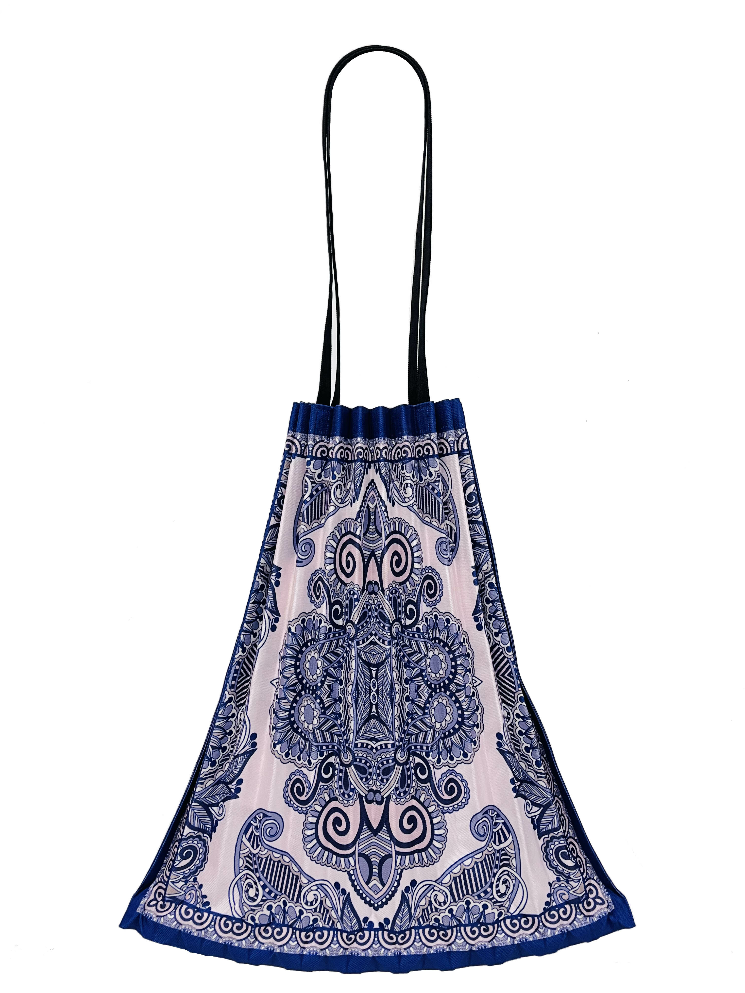 M1240106 | 民族風壓褶包 藍色